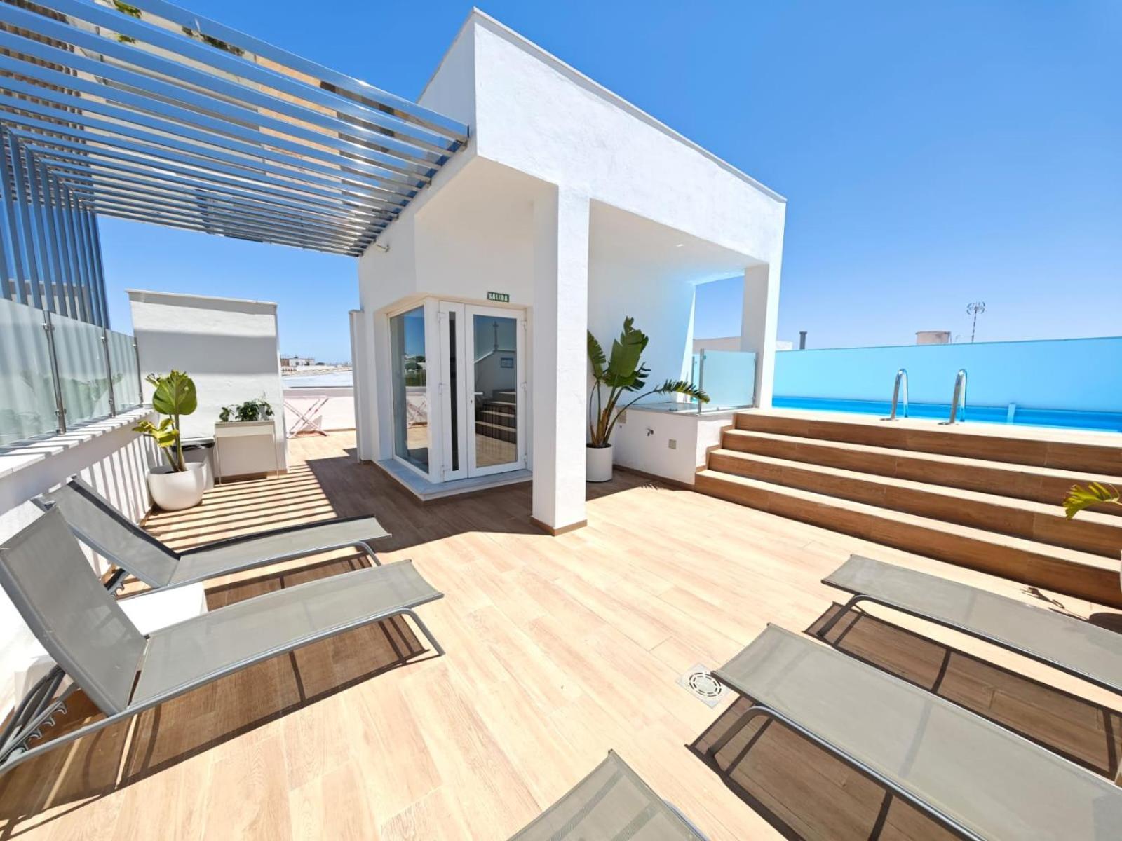 Apartamento Nuevo En Planta Baja A Con Piscina Y Solarium Barbate Exterior foto
